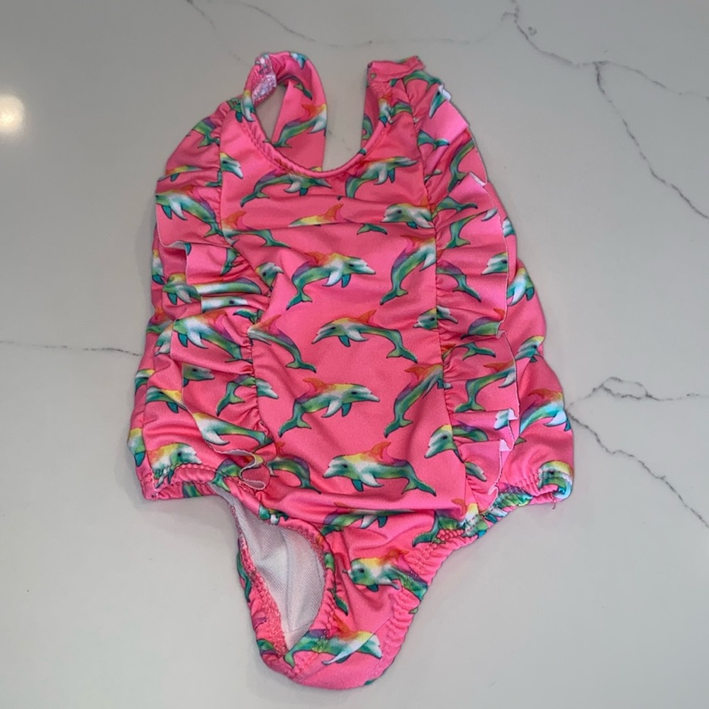 Penelope Mack one piece swimsuit 2T dolphin
